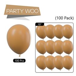retro brown balloons 100 pcs 10 inch latex balloons for party decorations