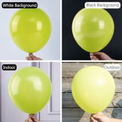 Green Balloons Assorted Sizes 100 Pcs