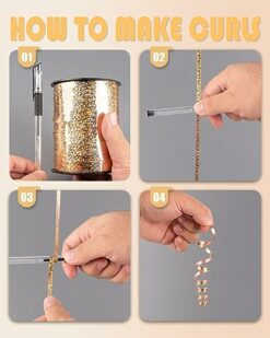 metallic curling ribbon for crafts