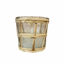 glass woven vase