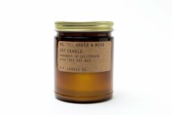 Amber and Moss Scented Candle