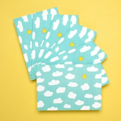 sky blue design card set