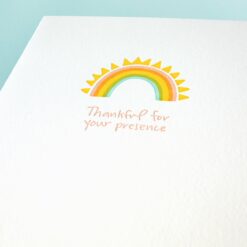 Handcrafted Rainbow Greeting