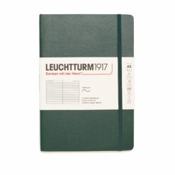 forest green a5 flexible notebook lined