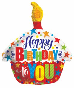 birthday party decoration red cake shaped foil balloon
