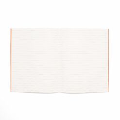 orange lined notebook medium