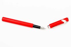 metallic red fountain pen
