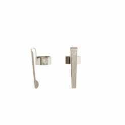 Slide On Octagonal Chrome Clip