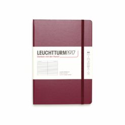 Hardcover Medium Notebook A5 Port Red Ruled
