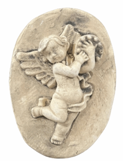 angel with musical instrument wall decor
