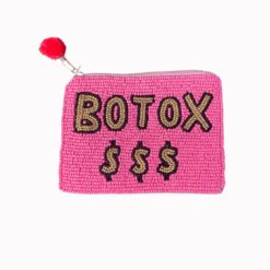 Pink Beaded Coin Pouch
