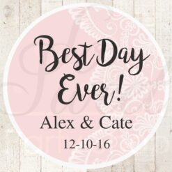 Wedding Favor Stickers Set of 24