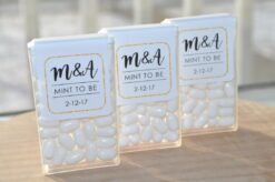 Wedding Favor Mint Labels Set of 24