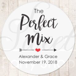 Wedding Favor Treat Bag Sticker Set