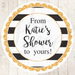 Shower Favor Sticker Labels Set of 24