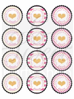 Wedding Favor Stickers Set of 24