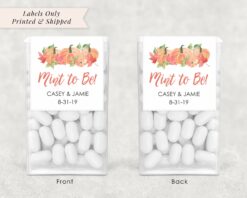 Fall Wedding Favor Labels Set of 24
