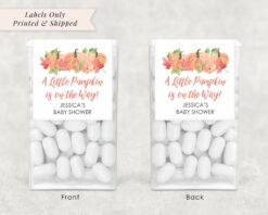 Baby Shower Mint Favor Labels