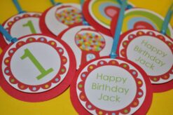 Birthday Party Favor Sticker Set