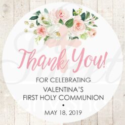 Baptism Thank You Stickers Set