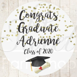 graduation celebration stickers set of 24 labels