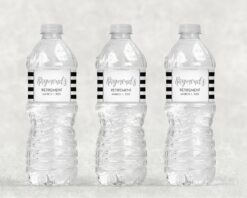 Retirement Party Water Bottle Wraps Set of 10