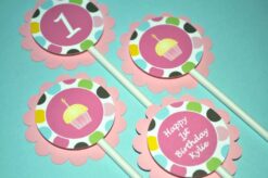 Birthday Favor Sticker Labels Set of 24