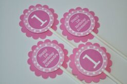 Birthday Party Favor Sticker Labels Set of 24