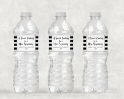 New Year Water Bottle Decorative Labels Set of 10
