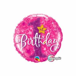 First Birthday Foil Balloon