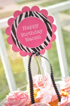 Birthday Favor Sticker Labels Set of 24