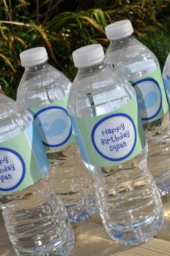 Ocean-themed Water Bottle Labels Set of 10
