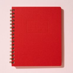 notebook warm red