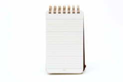 leather memo pad dark brown