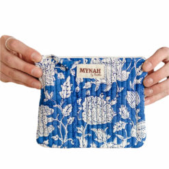 quilted fabric coin pouch