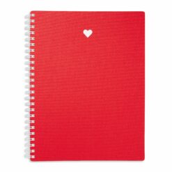 Pink Heart Lined Notebook