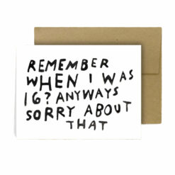 Nostalgic Teenage Memories Greeting Card