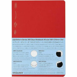 Red Dot Grid Notebook A5