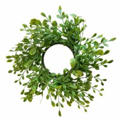 Faux Boxwood Candle Ring
