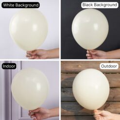 White Sand Balloons Assorted Sizes Pack