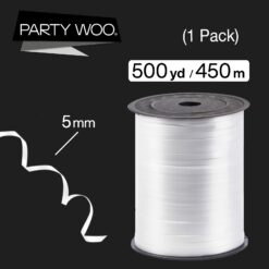White Curling Ribbon for Crafts