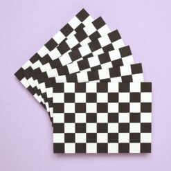 black pattern card set