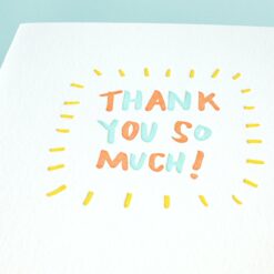 Expressive Thanks Card