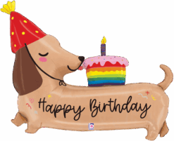 Birthday Puppy 43" Balloon
