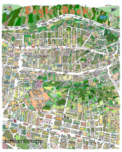 Cityscape Map Print