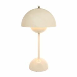 portable table lamp grey beige