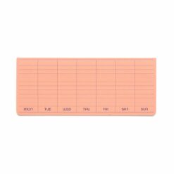 Weekly Sticky Memo Pad Pink