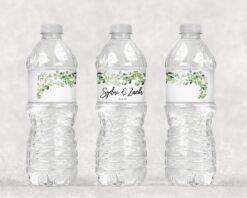Greenery Leaf Beverage Labels Set of 10
