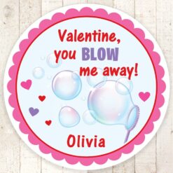 Valentine Treat Bag Stickers Set of 24