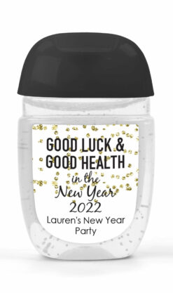 New Year Celebration Sanitizer Labels - Set of 30